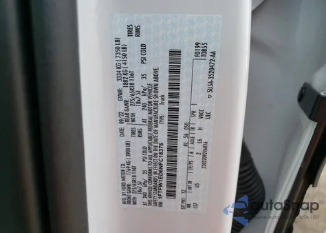 2022 Ford F-150 Xl/Xlt/Lariat из США, поврежденный, VIN 1FTFW1ED6NFC18376